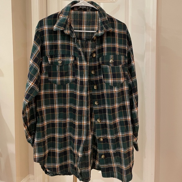 Missguided flannel shirt size TALL 4 - Picture 1 of 2